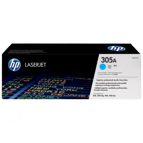 HP CE411A (305A) MAVI TONER