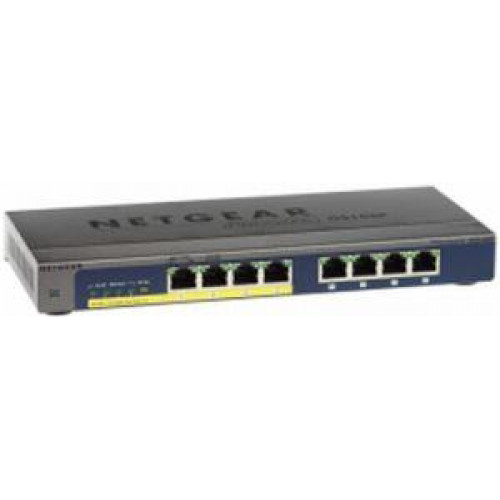 NETGEAR GS108P 8 PORT 10/100/1000 4xPOE 60W YONETILEMEZ SWITCH