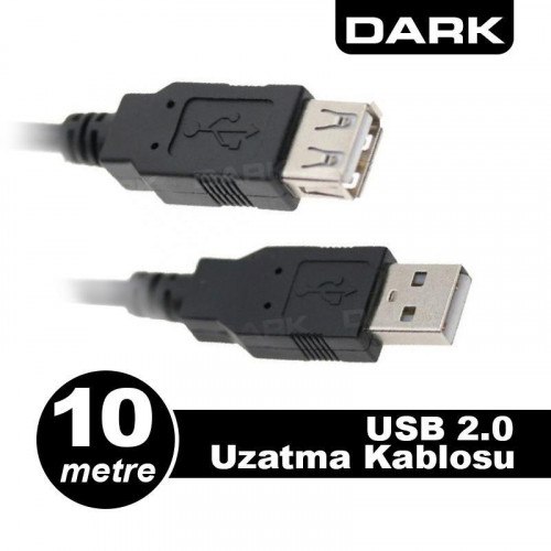 DARK 10MT USB 2.0 UZATMA KABLOSU (DK-CB-USB2EXTL1000)