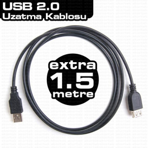 DARK DK-CB-USB2EXTL150 USB 2.0 1.5M UZATMA KABLOSU