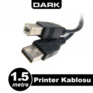 DARK DK-CB-USB2PRNL150 USB 2.0 1.5M PRINTER VE DATA KABLOSU