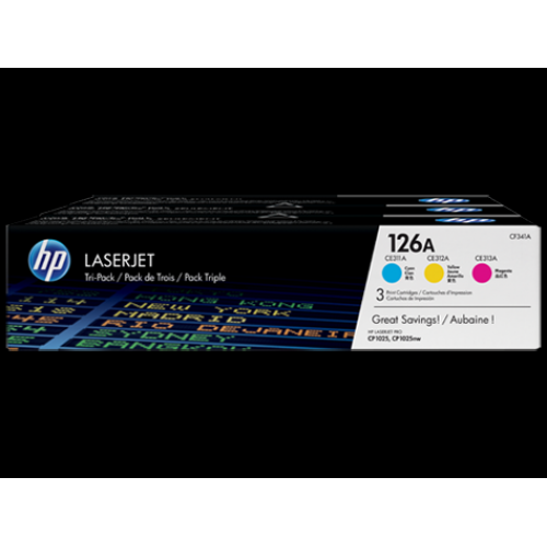 HP CF341A (126A) RENKLI UCLU PAKET TONER