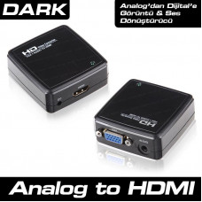 DARK (DK-HD-AVGAXHDMI) ANALOG VGA/SES-DIJITAL HDMI AKTIF DONUSTURUCU