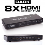 DARK (DK-HD-SP8X1) FULLHD 1GIRIS 8CIKIS HDMI SPLITTER (SINYAL COGALTICI)