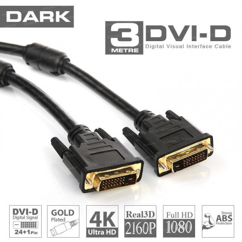 DARK (DK-CB-DVIL300) E/E DVI 24+1 3 METRE DVI GORUNTU KABLOSU