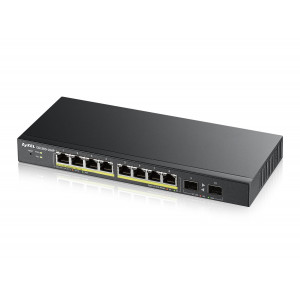 ZYXEL GS1900-10HP 8 PORT 100/100/1000 POE 77W +2SFP YONETILEBILIR SWITCH