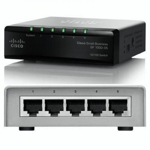 CISCO SF110D-05-EU 5 PORT 10/100 YONETILEMEZ SWITCH