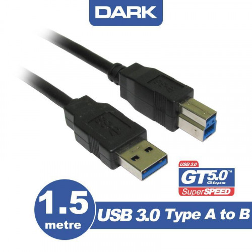 DARK USB 3.0 1.5M A TIP ERKEK / B TIP ERKEK YAZICI KABLOSU (DK-CB-USB3PRNL150)