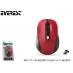 EVEREST SM-527 USB KIRMIZI KABLOSUZ MOUSE