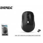 EVEREST SM-527 USB SIYAH KABLOSUZ MOUSE