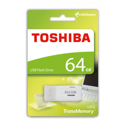 64 GB USB 2.0 TOSHIBA HAYABUSA BEYAZ (THN-U202W0640E4)