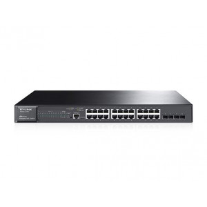 TP-LINK T2600G-28MPS 24 PORT 10/100/1000 POE 384W +4SFP YONETILEBILIR SWITCH