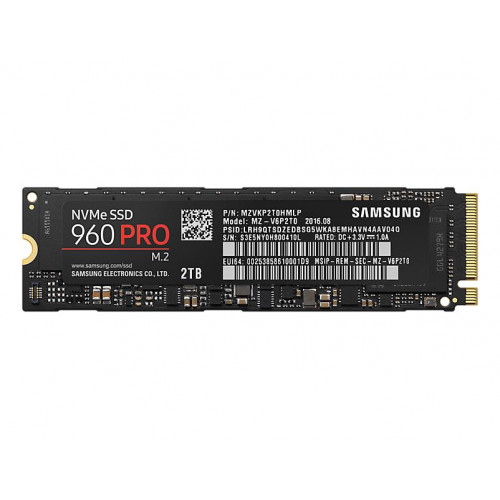 SAMSUNG 960 PRO 2 TB NVMe SSD 3500/2100 (MZ-V6P2T0BW)