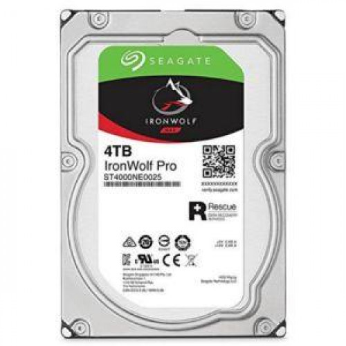 SEAGATE IRONWOLF PRO 4 TB 7200RPM SATA3 128MB 214MB/S RV NAS (ST4000NE0025)