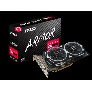 MSI RX-580 8GB GDDR5 256BIT ARMOR 2xDP/2xHDMI/DVI (RX 580 ARMOR 8G OC)