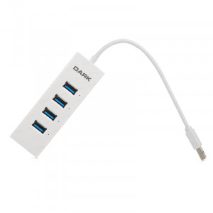 DARK DK-AC-USB343 CONNECT MASTER 4 PORT USB3.0 BEYAZ USB HUB