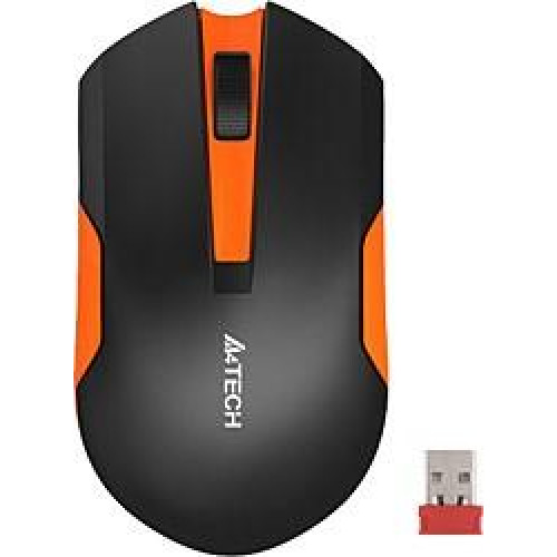 A4 TECH G3-200N 1000 DPI V-TRACK SIYAH-TURUNCU KABLOSUZ MOUSE