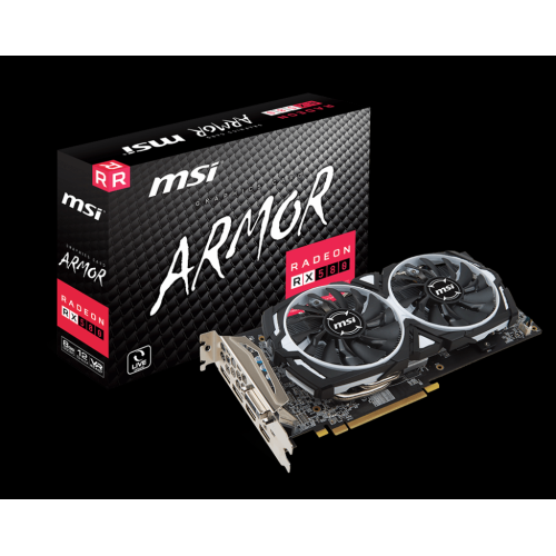 MSI RX-580 8GB GDDR5 256BIT ARMOR 2xDP/2xHDMI/DVI (RX 580 ARMOR 8G)