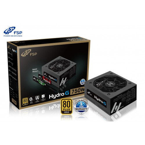 FSP PREMIUM HYDRO HG750 750W 80+ GOLD 13.5CM FAN MODULER POWER SUPPLY