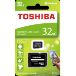 32 GB TOSHIBA EXCERIA MICRO SDHC UHS-1 CLASS 10 100MB/SN (THN-M203K0320EA)