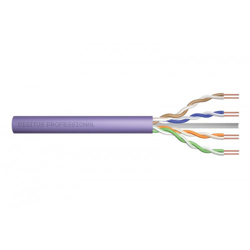 DIGITUS DK-1613-VH-305 CAT6 U-UTP 305M AWG 23/1 LSZH PATCH KABLO MOR