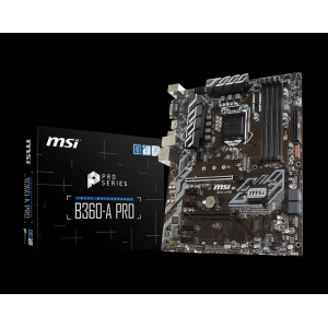 MSI B360-A PRO 1151P DDR4 SES GLAN DP/DVI SATA3 USB3.1 ATX