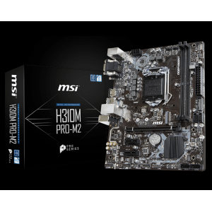 MSI H310M PRO-M2 DDR4 1151P DDR4 SES GLAN HDMI/DVI/VGA SATA3 USB3.1 MATX