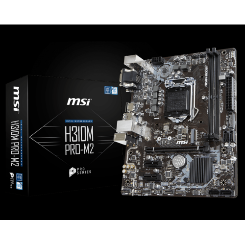 MSI H310M PRO-M2 DDR4 1151P DDR4 SES GLAN HDMI/DVI/VGA SATA3 USB3.1 MATX