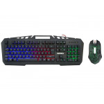 EVEREST KMX-99 GAMING USB KABLOLU Q KLAVYE MOUSE SET SIYAH