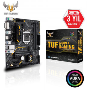 ASUS TUF B360M-E GAMING 1151P DDR4 SES GLAN HDMI/DVI SATA3 USB3.1 MATX