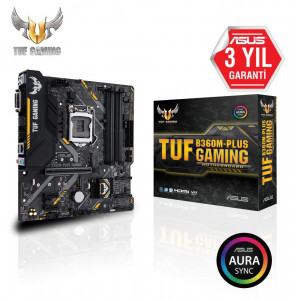 ASUS TUF B360M-PLUS GAMING 1151P DDR4 SES GLAN HDMI/DVI SATA3 USB3.1 MATX