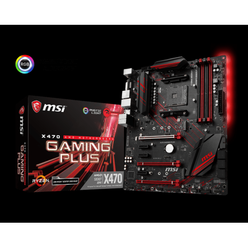 MSI X470 GAMING PLUS AM4 DDR4 SES GLAN HDMI/DVI SATA3 USB3.1 ATX