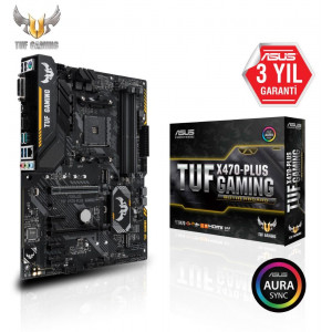 ASUS TUF X470-PLUS GAMING AM4 DDR4 SES GLAN DVI/HDMI SATA3 USB3.1 ATX