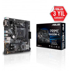 ASUS PRIME B450M-K AM4 DDR4 SES GLAN DVI/VGA SATA3 USB3.1 MATX