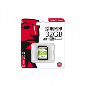 32 GB KINGSTON CANVAS SELECT SDHC UHS-1 CLASS 10 80MB/S (SDS/32GB)