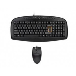 A4 TECH KB-21620D MM USB KABLOLU KLAVYE MOUSE SET SIYAH