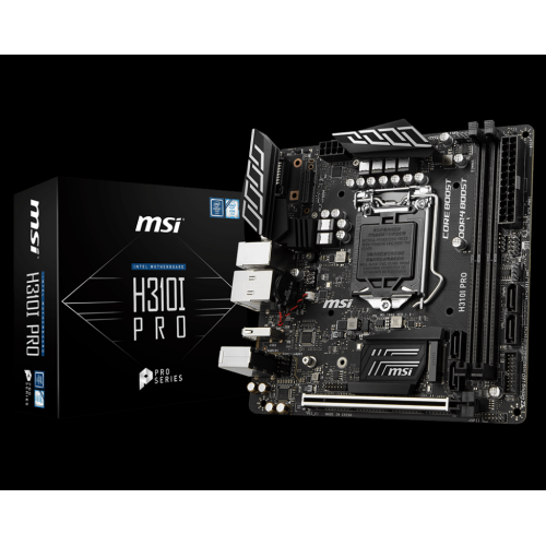 MSI H310I PRO 1151P DDR4 SES GLAN DP/DVI SATA3 USB3.1 MITX