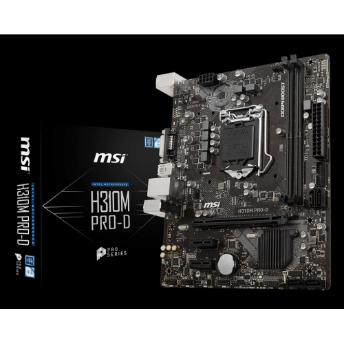 MSI H310M PRO-D 1151P DDR4 SES GLAN DVI SATA3 USB3.1 MATX