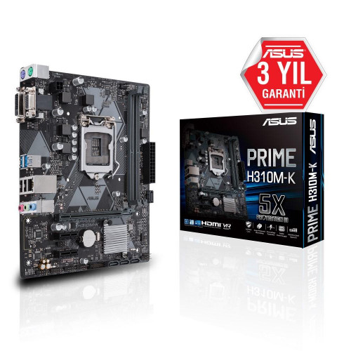 ASUS PRIME H310M-K R2.0 1151P DDR4 GLAN DVI/VGA SATA3 USB3.1 MATX