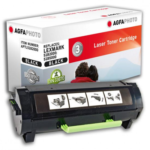 AGFAPHOTO APTL51B5000 LEXMARK MS317/417-MX317/417 MUADIL TONER 2500 SAYFA