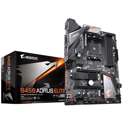 GIGABYTE B450 AORUS ELITE AM4 DDR4 SES GLAN HDMI/DVI SATA3 USB3.1 ATX