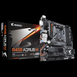 GIGABYTE B450 AORUS M AM4 DDR4 SES GLAN HDMI/DVI SATA3 USB3.1 ATX