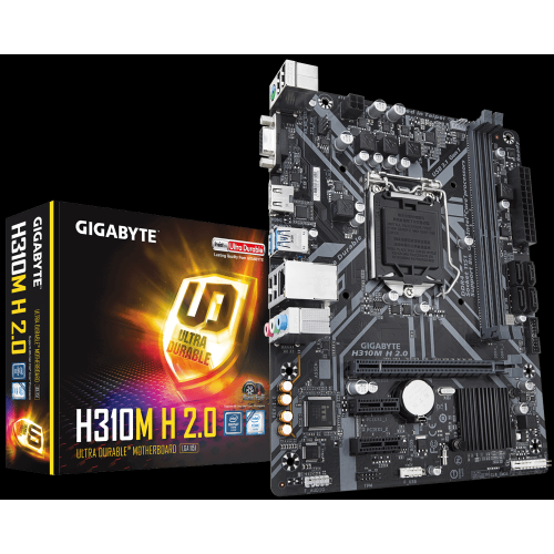 GIGABYTE H310M H 2.0 1151P DDR4 SES GLAN HDMI/VGA SATA3 USB3.1 ATX