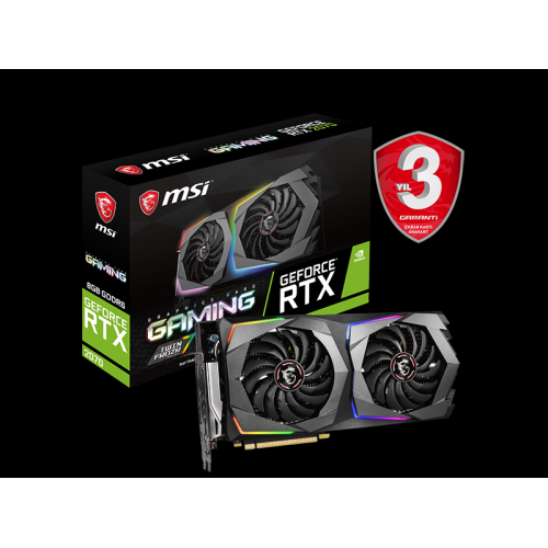 MSI RTX2070 8GB GDDR6 256BIT GAMING 3xDP/HDMI/TYPE-C(RTX 2070 GAMING 8G)