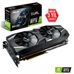 ASUS RTX2070 8GB GDDR6 256BIT DUAL 3xDP/HDMI/TYPE-C (DUAL-RTX2070-8G)