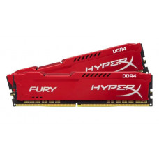 16 GB (2x8GB) DDR4 2400MHz CL15 KINGSTON HYPERX FURY RED (HX424C15FR2K2/16)
