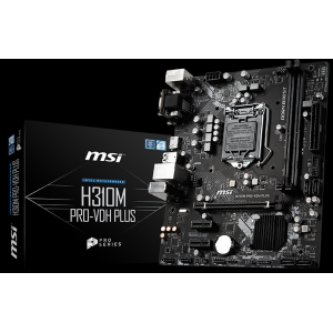 MSI H310M PRO-VDH PLUS 1151P DDR4 SES GLAN HDMI/DVI/VGA USB3.1 MATX