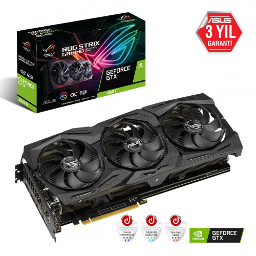 ASUS GTX1660-TI 6GB GDDR6 192BIT 2xDP/2xHDMI (ROG-STRIX-GTX1660TI-O6G-GAMING)