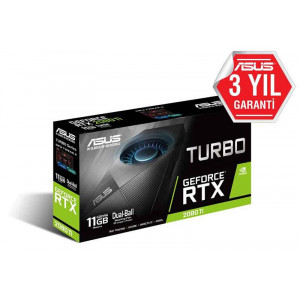 ASUS RTX2080-TI 11GB GDDR6 352BIT DP/HDMI/TYPE-C (TURBO-RTX2080TI-11G)