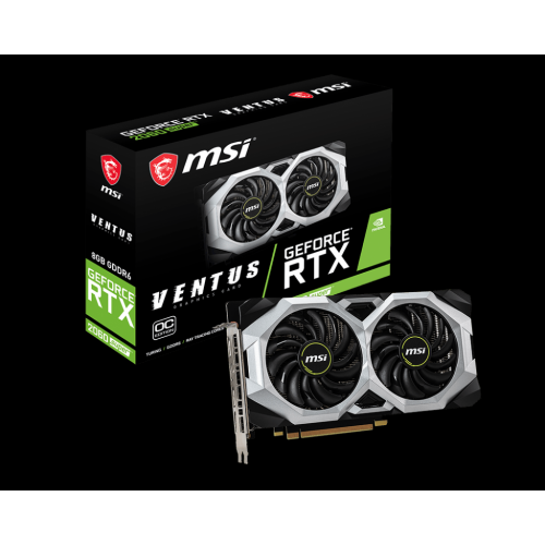 MSI RTX2060 8GB GDDR6 256BIT 3xDP/HDMI (GEFORCE RTX 2060 SUPER VENTUS OC)